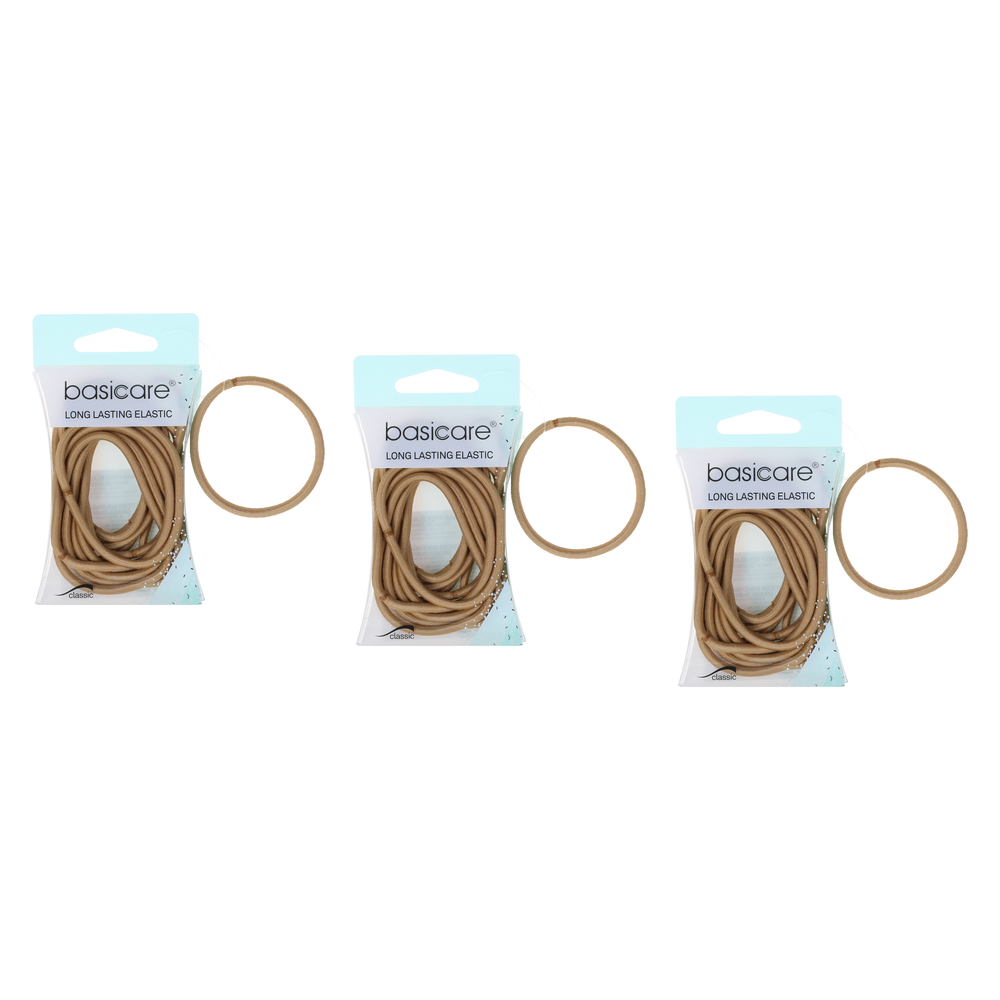 Basicare Snag Free Hair Bands Blonde Large 12 Pack Bundle of 3