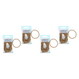 Basicare Blonde Large Snag Free Hair Bands 12 Pack Bundle of 4 Strong Hold