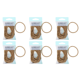 Basicare Elastic Snag Free Hair Bands Blonde Large 12 Pack Bundle of 6
