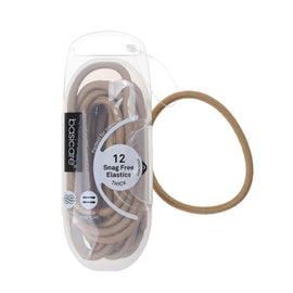 Basicare Elastic Snag Free Hair Bands Blonde Large 12 Pack Strong Hold