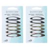 Basicare Snap Hair Clip Pack of 6 Secure Hold Versatile Hair Accessories x 2