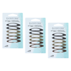 Basicare Snap Hair Clip Bundle Pack of 3 Secure Hold Hair Clips