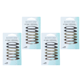 Basicare Snap Hair Clip 4 Pack Bundle Secure Hold Hair Clips
