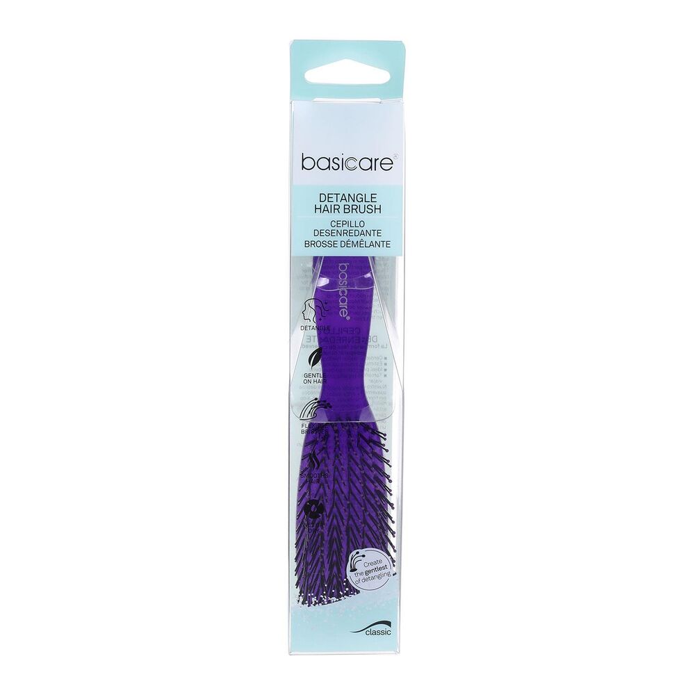 Basicare Detangle Hair Brush Medium Purple