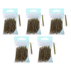 Basicare Blonde Bobby Pins 5cm 80 Pack Bundle of 5 Strong Secure Hair Clips