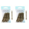 Basicare Blonde Bobby Pins 5cm 36 Pack Bundle of 2