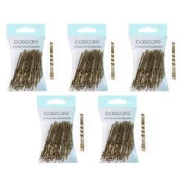 Basicare Blonde Bobby Pins 5cm 36 Pack Bundle of 5