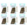 Basicare Blonde Bobby Pins 5cm 36 Pack Bundle of 6 Strong Secure Hair Clips