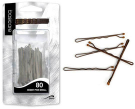 Basicare Brown Bobby Pins 5cm 80 Pack Durable Secure Hair Styling Clips
