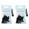 Basicare Black Snap Hair Clips 48mm Set of 10 Bundle of 2