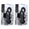 Basicare Large Plait Claw Hair Clip Strong Hold Black x2