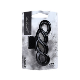 Basicare Large Plait Claw Hair Clip Strong Hold Stylish Black Accessory