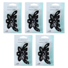 Basicare Flower Claw Hair Clip Large 5 Pack Bundle Strong Hold