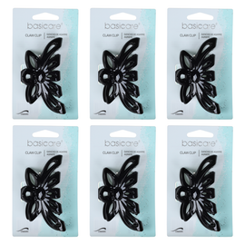Basicare Large Flower Claw Hair Clip 6 Pack Strong Hold Hair Accessory