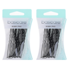 Basicare Black Hair Pins Large 7.5cm 24 Pack Strong Hold Ball Tip x 2