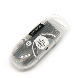 Basicare Brown Hair Pins Large 7.5cm 24 Pack Strong Hold Ball Tip