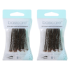 Basicare Brown Hair Pins Medium 5cm 30 Pack Secure Hold Ball Tip x 2