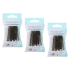 Basicare 3 Pack Brown Hair Pins Medium 5cm 30pcs Secure Hold Ball Tip