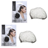 Basicare Invisible Hair Net Brown 2 Pack Discreet Secure Hold