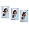 Basicare Invisible Hair Net Brown 3 Pack Discreet Secure Hair Hold