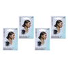 Basicare Invisible Hair Net Brown 4 Pack Discreet Secure Hair Hold