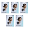 Basicare Invisible Hair Net Brown 5 Pack Discreet Secure Hair Hold