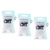 Basicare Antimicrobial Snagless Hair Bands Bundle of 3 x 100 Pack Black Clear