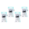 Basicare Antimicrobial Snagless Hair Bands 100 Pack Black Clear Bundle 4
