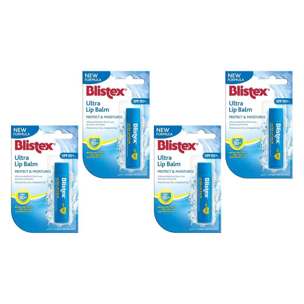 Blistex Ultra Lip Balm SPF50+ 4.25g Pack of 4