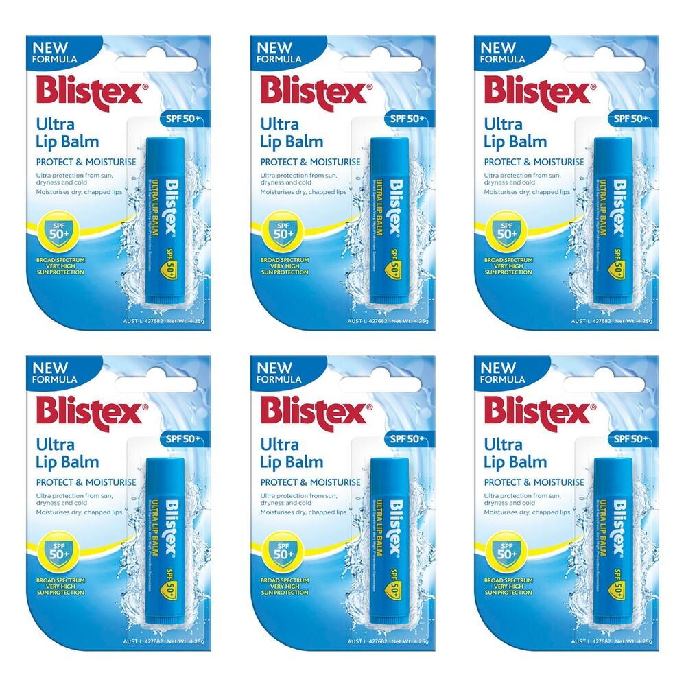 Blistex Ultra Lip Balm SPF50+ 4.25g Pack of 6