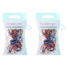 Basicare Elastic Hair Bands Mix Colour Mini Pack 100 Durable Snag Free x 2
