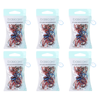 Basicare Elastic Hair Bands Mix Colour Mini 100 Count Bundle of 6