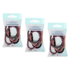 Basicare Long Elastic Hair Ties Bundle of 3 Pack Strong Durable Bands