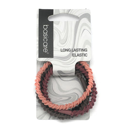 Basicare Long Elastic Hair Ties Pack of 4 Strong Durable Hair Bands