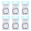 Basicare Long Lasting Elastic Hair Bands With Beads Bundle of 6