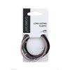 Basicare Elastic Hair Bands 5-Pack Assorted Colours Strong No-Slip Hold