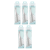 Basicare Shower Detangler Hairbrush 5 Pack Bundle Tangle Free