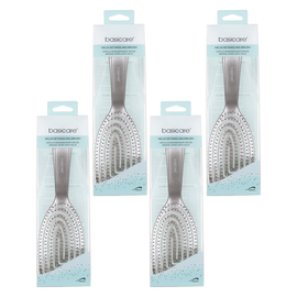 Basicare Helix Detangling Hairbrush Bundle 4 Pack Smooth Tangle Free