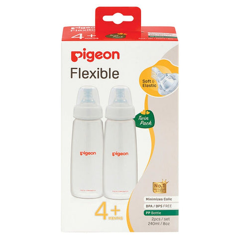 Pigeon Slim Neck PP Bottle 240mL 2 Pack