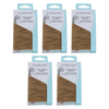 Basicare Elastic Hair Ties 5 Pack Blonde 2mm No Snag Strong Hold