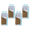 Basicare Elastic Hair Ties 24 Pack Blonde 4mm No Snag Strong Hold Bundle of 4