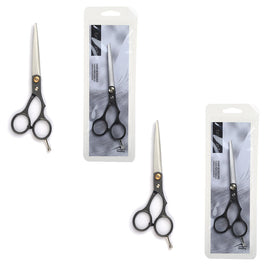 Basicare 5.5 Inch Hairdressing Scissors 2 Pack Stainless Steel Hair Cutting Tool