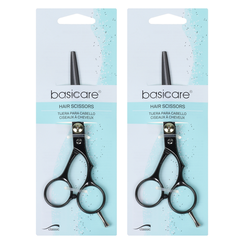 Basicare 5.5 Inch Hairdressing Scissors 2 Pack Stainless Steel Hair Cutting Tool