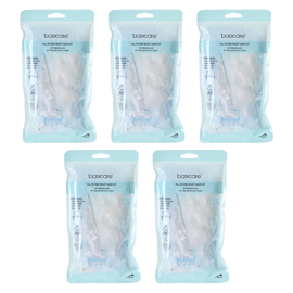 Basicare Hair Dyeing Kit Pack of 5 Cap Hook Needle Gloves for Salon Home