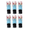 Basicare Black Elastic Hair Bands Bundle of 6 260 Pack Small No Snag