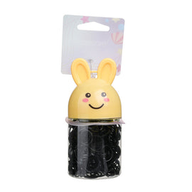 Basicare Bulk Elastic Hair Bands Black 260 Pack Small Secure No Snag Hold