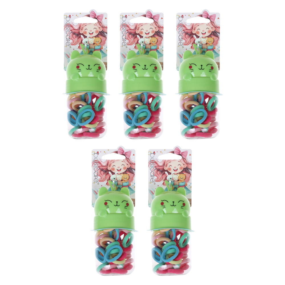 Basicare 50 Pack Hair Bands 2cm Assorted Colours Bundle of 5