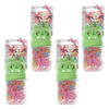 Basicare Elastic Hair Bands Pastel 130 Pack Medium Bundle of 4