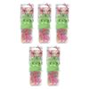 Basicare Elastic Hair Bands Pastel 130 Pack Medium Strong Hold Bundle of 5