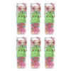 Basicare Elastic Hair Bands Pastel 130 Pack Bundle of 6 Medium Strong Hold